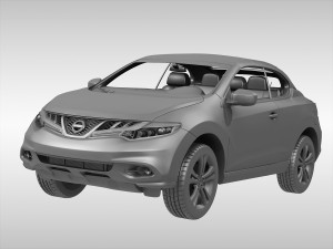 nissan murano cross cabriolet 2011 3D Модель