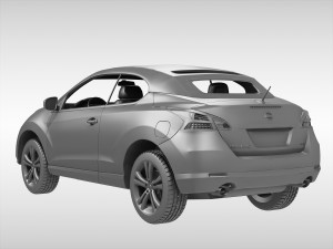 nissan murano cross cabriolet 2011 3D Модель
