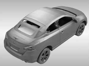 nissan murano cross cabriolet 2011 3D Модель
