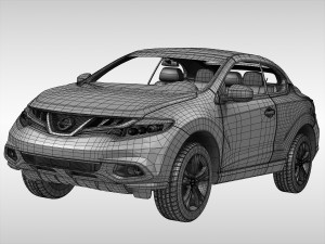 nissan murano cross cabriolet 2011 3D Модель