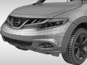 nissan murano cross cabriolet 2011 3D Модель