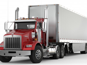 kenworth t800 daycab 2005 - present Modelo 3D