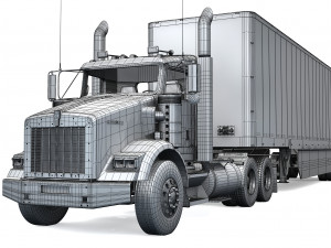 kenworth t800 daycab 2005 - present Modelo 3D