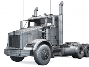 kenworth t800 daycab 2005 - present Modelo 3D