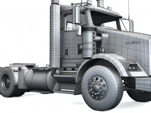 kenworth t800 daycab 2005 - present Modelo 3D