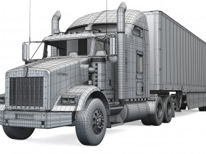 kenworth t800 2005 - present 3D मॉडल