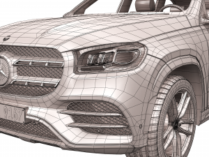 mercedes benz gls class 2020 Modelo 3D