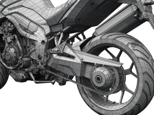 triumph tiger sport 1050 2016 3D 模型