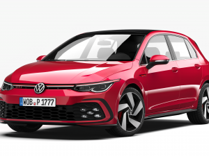 volswagen golf gti 2021 3D 모델