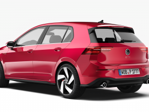 volswagen golf gti 2021 3D Model