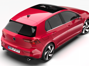 volswagen golf gti 2021 3D Model