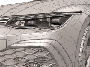 volswagen golf gti 2021 3D Model