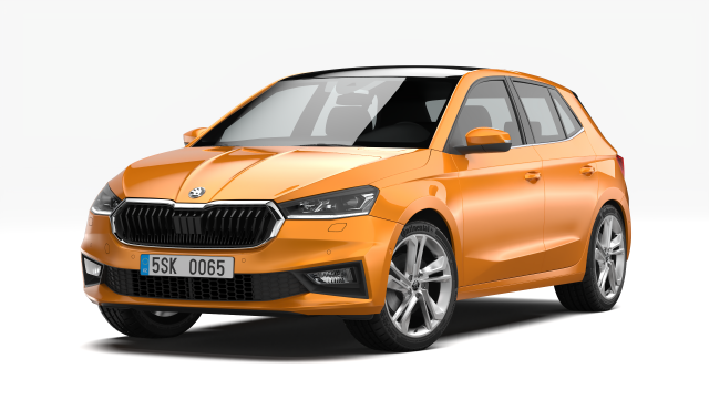 skoda fabia 2022 3D Model .c4d .max .obj .3ds .fbx .stl .blend 