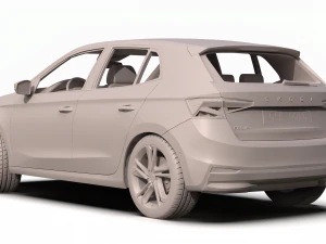 skoda fabia 2022 3D Model
