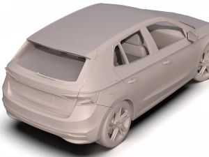 skoda fabia 2022 3D Model
