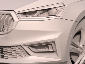 skoda fabia 2022 3D Model