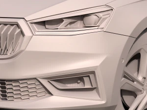 skoda fabia 2022 3D Model
