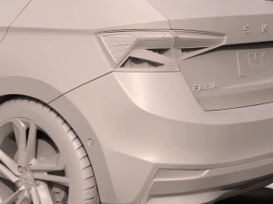 skoda fabia 2022 3D Model