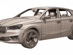 skoda fabia 2022 3D Model