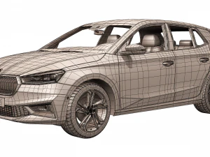 skoda fabia 2022 3D Model