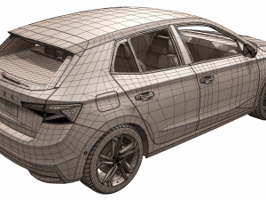 skoda fabia 2022 3D Model