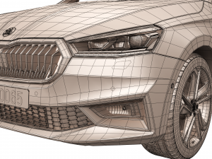 skoda fabia 2022 3D Model