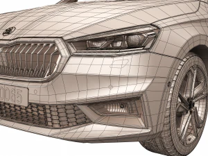 skoda fabia 2022 3D Model