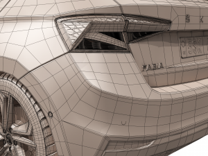 skoda fabia 2022 3D Model