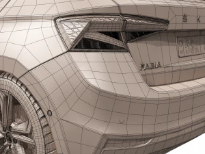 skoda fabia 2022 3D Model