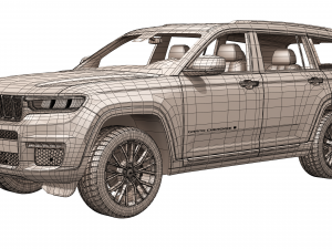 jeep grand cherokee l 2022 3D मॉडल