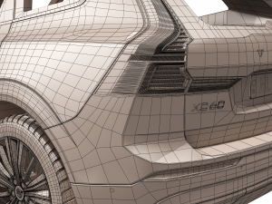 volvo xc60 2022 Modello 3D