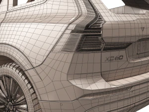volvo xc60 2022 3D Model
