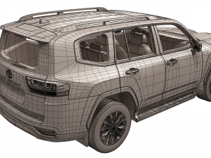 toyota land cruiser 2022 3D Model