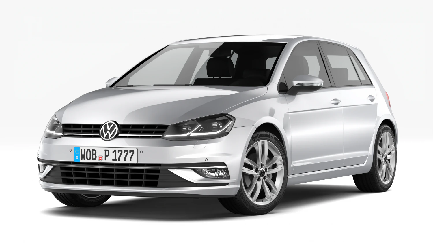 volkswagen golf 2017 3D Model .c4d .max .obj .3ds .fbx .stl .blend