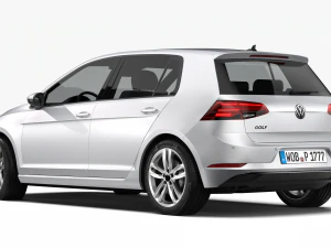 volkswagen golf 2017 3D Model