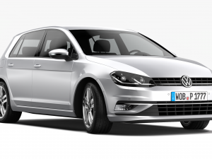 volkswagen golf 2017 3D Model