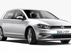 volkswagen golf 2017 3D Model