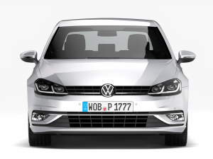 volkswagen golf 2017 3D Model