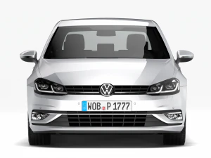 volkswagen golf 2017 3D Model