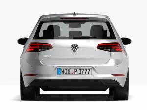 volkswagen golf 2017 3D Model