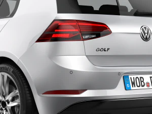 volkswagen golf 2017 3D Model