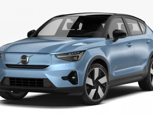 volvo c40 isi ulang 2022 Model 3D