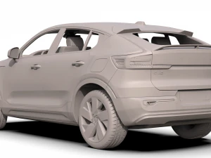 volvo c40 recharge 2022 3D Model