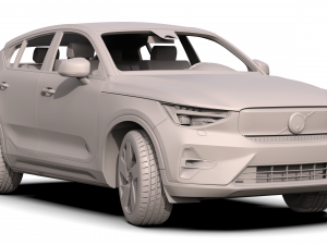 volvo c40 recharge 2022 3D Model