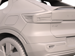 volvo c40 recharge 2022 3D Model