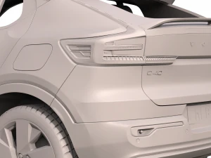 volvo c40 recharge 2022 3D Model