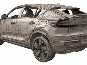 volvo c40 recharge 2022 3D Model