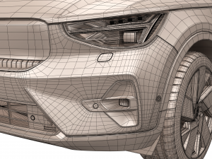volvo c40 recharge 2022 3D Model