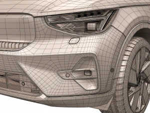 volvo c40 recharge 2022 3D Model