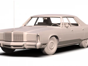 chrysler new yorker brougham sedan 1977 3D Model